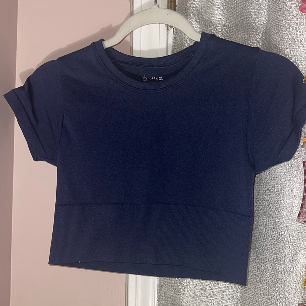 aerie athletic crop top